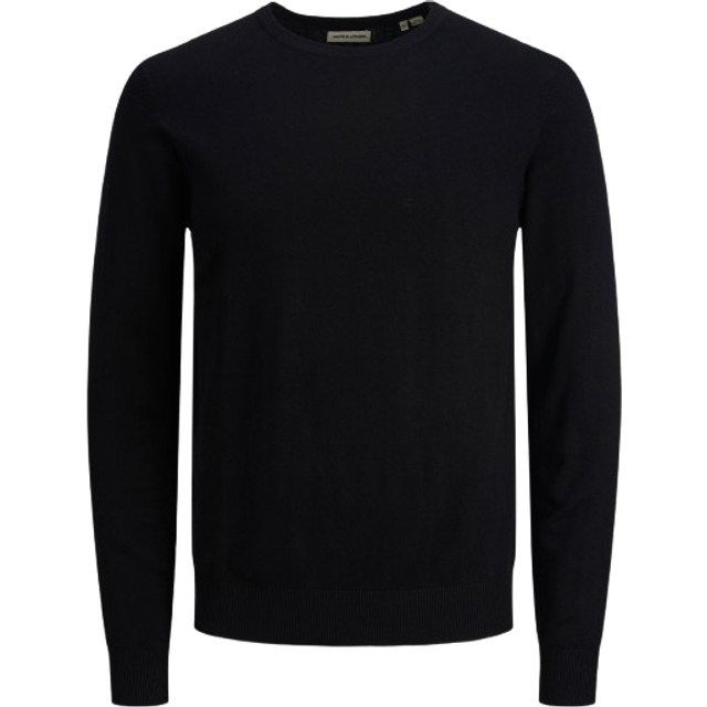 Jack & Jones Emil Plain Knitted Pullover - Black