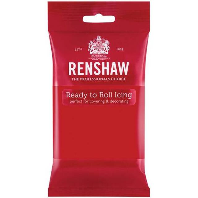 Renshaw Ready To Roll Coloured Icing - 250G Red