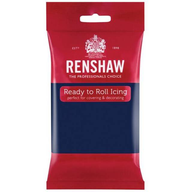 Renshaw | Ready to Roll Fondant Icing | Navy Blue - 250g