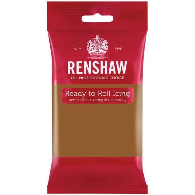 Renshaw | Ready to Roll Fondant Icing | Teddy Bear Brown - 250g