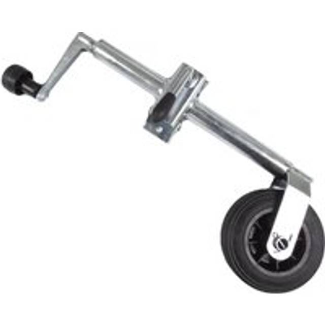 Heavy duty jockey wheel and clamp 34mm (lightweight plastic rim trailer caravan)