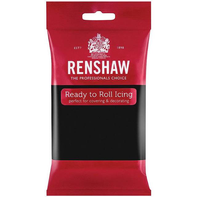 Renshaw Ready To Roll Coloured Icing - 250G Black