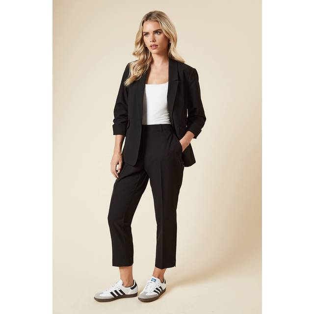 Womens Petite Ankle Grazer Trouser - Black - 8