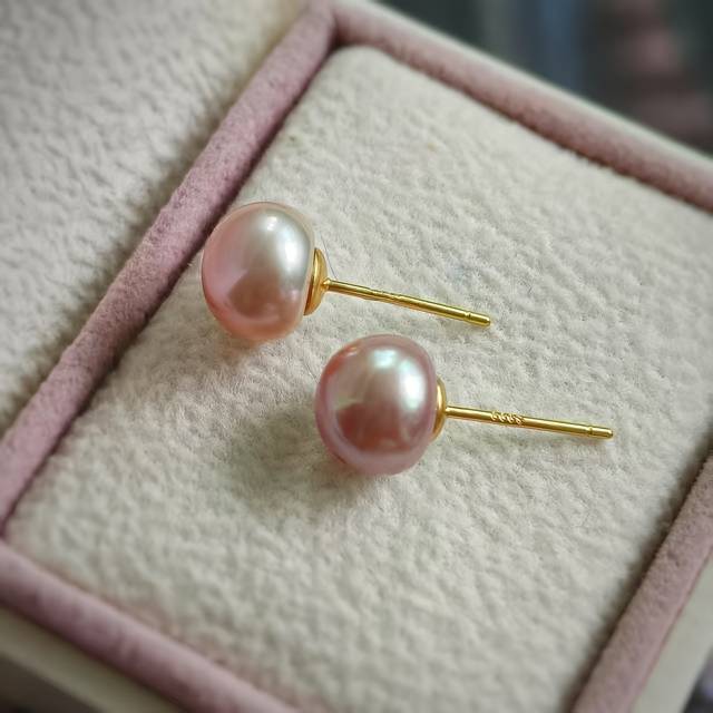 TEMU 2pcs S999 Pure Silver Earrings With 4a Grade , Hypoallergenic 18k Golden Plated Studs For Women - Elegant December Birthstone Jewelry For & Parties