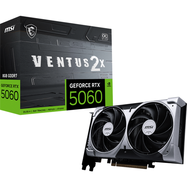 MSI Nvidia GeForce RTX 5060 VENTUS 2X OC 8GB grafikkort