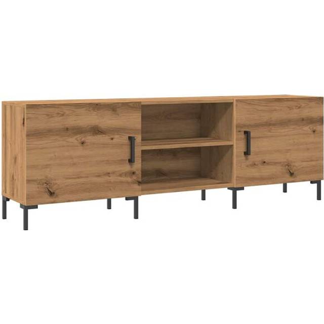 vidaXL TV Cabinet Artisan Oak 150x30x50 cm Engineered Wood - Brown