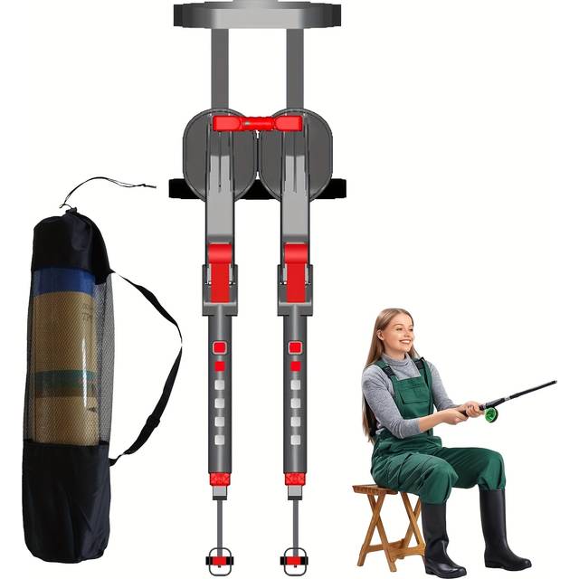 TEMU Portable Chair, 200 Lbs Capacity, Multi-functional Seat For Fishing, Hiking, And Travel - Suitable For Outdoor Fishing & Repair Work - Durable Pa/pp Material, Non-medical Use