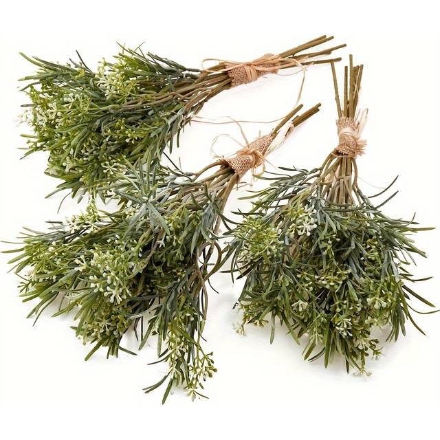 TEMU 6/18pcs Artificial Flower Bunch Grass Wedding Plant Decoration Artificial Flowers Daisy Artificial Small Flower Bunch