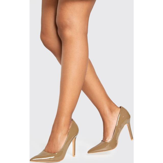 Womens Wide Fit Stiletto Court Shoes - Brown - 6, Brown