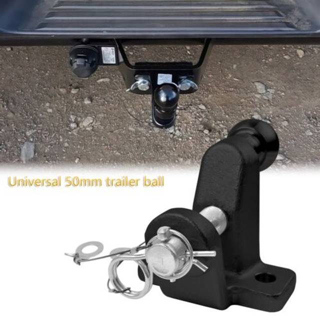 Universal 50mm towball tow ball bar pin hitch jaw eye towing trailer 3500kg 25mm