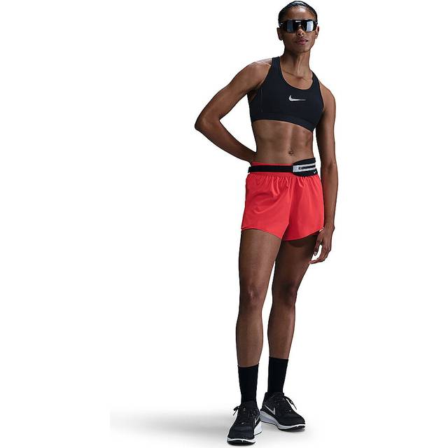 Nike Dri-FIT Swift Women's Mid-Rise 3 2-in-1 Shorts - Red