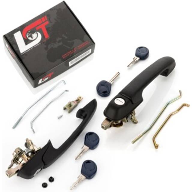 2x door handle set exterior door handle lock front lr for fiat brava 182