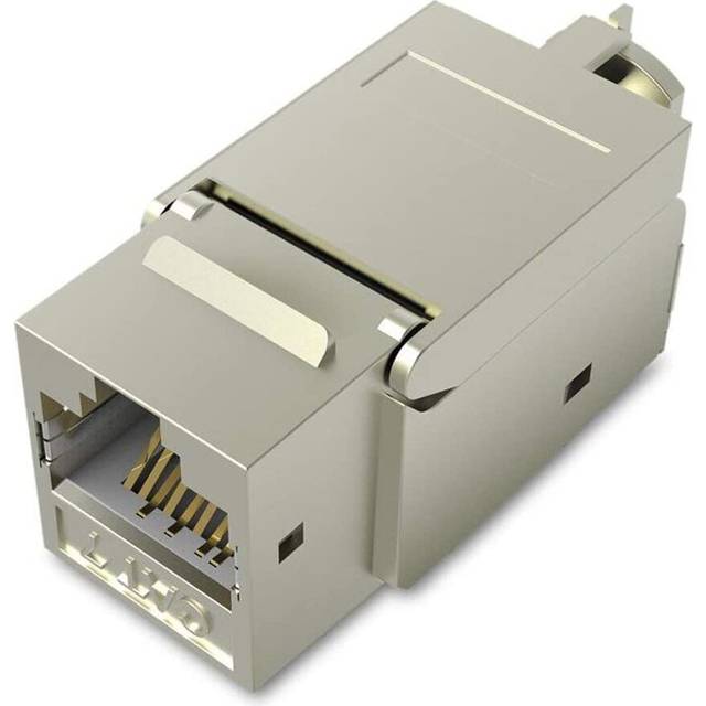 RJ45 Modular Jack, Cat7 Cat6 Cat5 RJ45 8P8C Network Keystone Jack RJ45 Socket In-Line Coupler