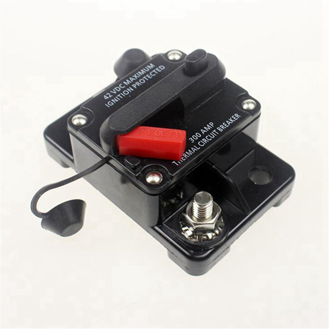 300A AMP Circuit Breaker Dual Battery IP67 Waterproof 12V 24V Fuse Manual Reset Car Circuit Breaker