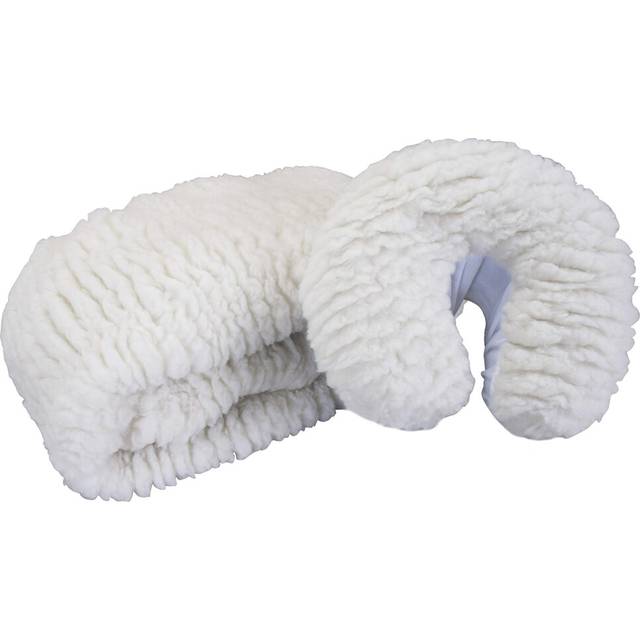 "EARTHLITE Massage Table Fleece Pad Set DELUXE - 1"""""""" Soft & Thick incl. Fitted Pad & Face Cradle Cover (2pc)"