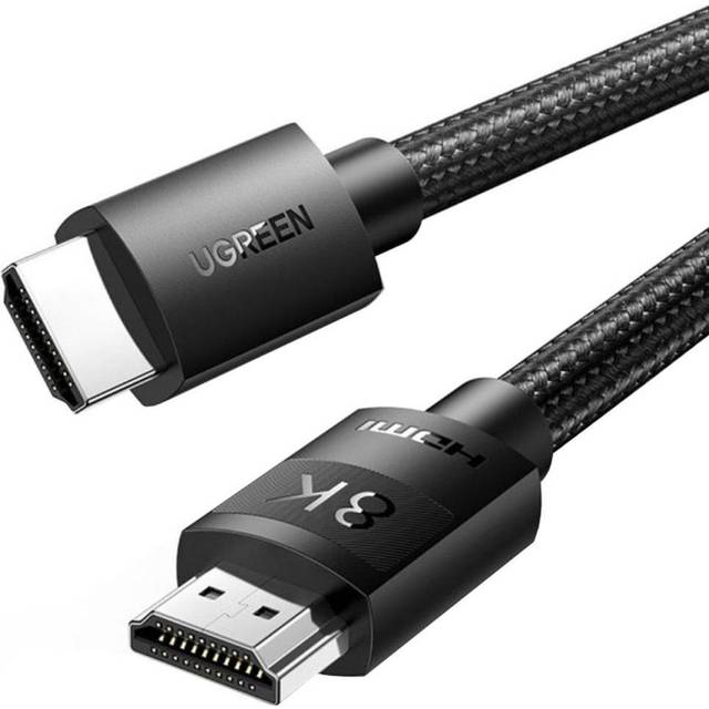 UGREEN 8K HDMI-kabel hane till hane flätad, 1,5 m - svart