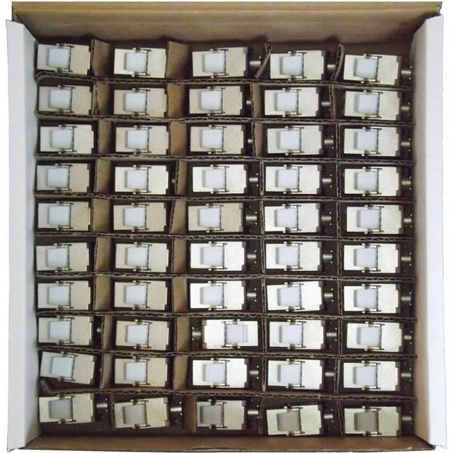 TUK - Cat6a Tool-less STP RJ45 Keystone Jack, 50 Pack