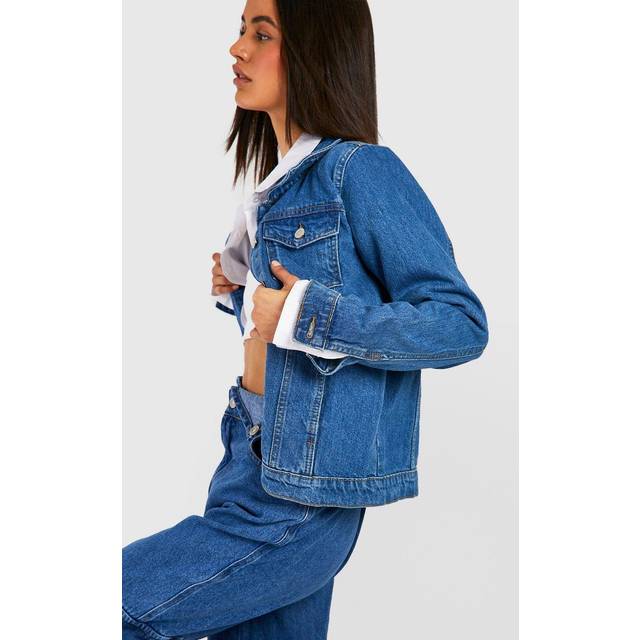 Womens Denim Western Jacket - Blue - 10, Blue