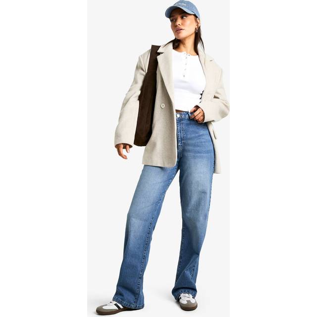 Womens Tall Basic Straight Leg Jean - Grey - 6/34L