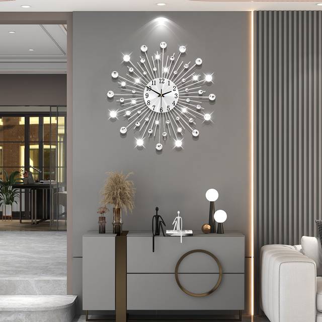 TEMU 1pc Pendulum Wall Clock, Modern Big Wall Clock Extra Giant Wall Clock Battery Operated, For Kitchen Bedroom Home Dining Room Bathroom Office Decoration