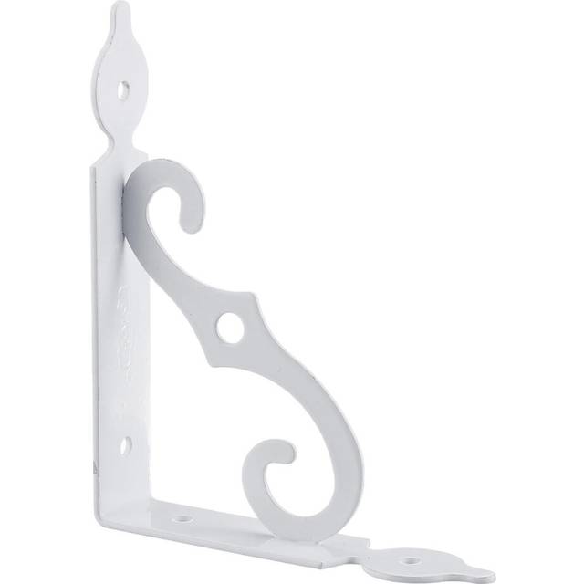 (White, 240*190mm) Wall Mounted L Shaped Angle Bracket Multifuntional Brace Shelf Furniture Brackets