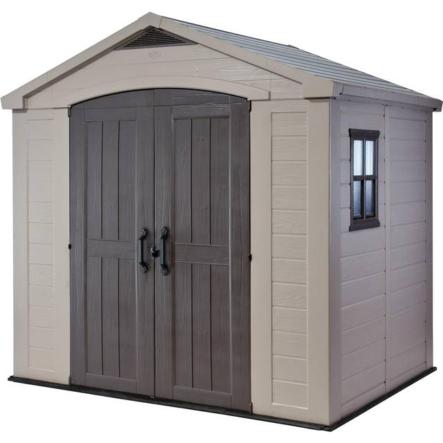 Keter Factor 8 x 6 Shed Beige Keter UK - beige