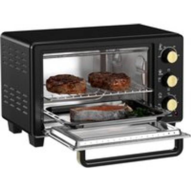 Homcom Mini Oven, 16l Countertop Electric Grill, Toaster Oven With Adjustable Temperature, 60 Min Timer, Crumb Tray, Baking Tray, Wire Rack, Tray Hand