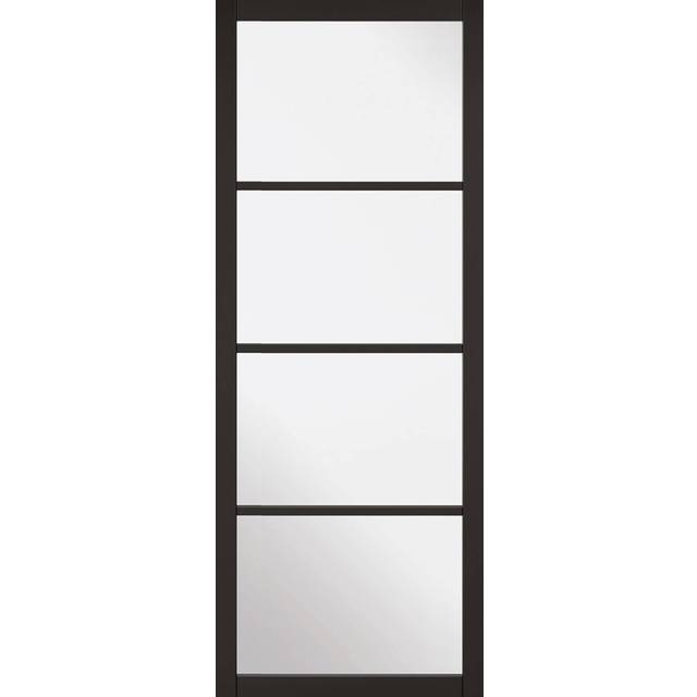 LPD Soho Black Glazed Internal Door (Size: 1981 x 686mm, Thickness: 35mm)