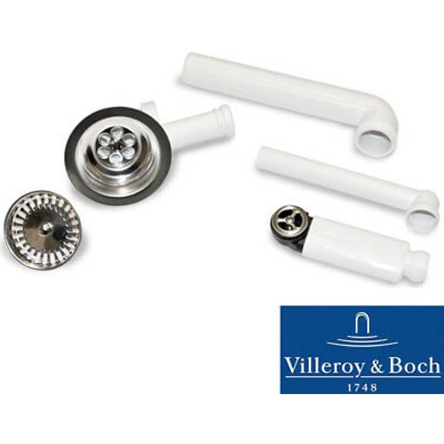 Villeroy & boch chrome kitchen sink basket strainer waste kit 8276 00 61