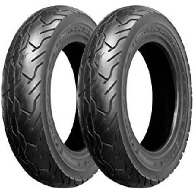 Bike Parts Center Bike Tires 51J Set of 2 Tubeless 790602 3.50-10 T/L