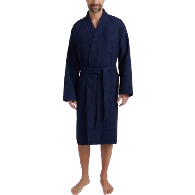 Möve Homewear Kimono våffelpiquée i storlek. XL tillverkad av 100% bomull, deep sea