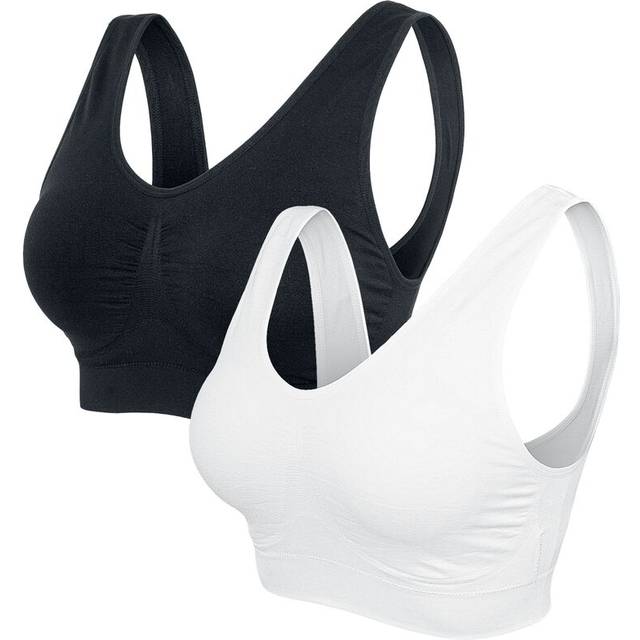 Urban Classics Padded Sports Bra Underwear black white - M