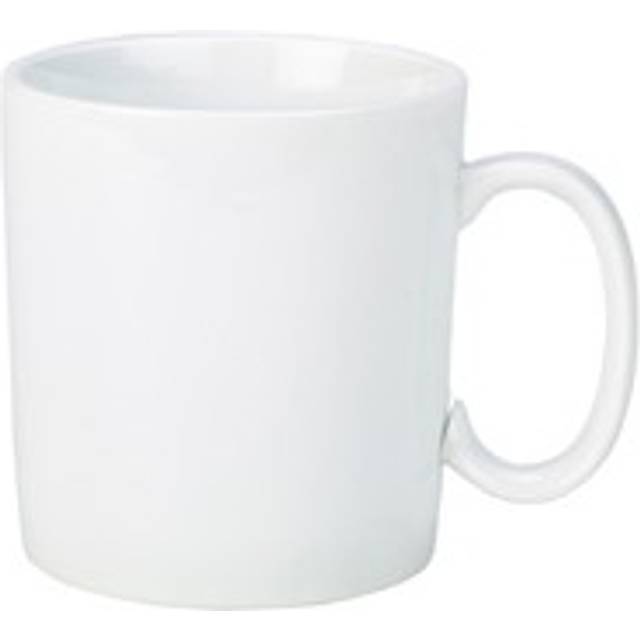 Genware Porcelain Straight Sided Mug For Hotel Restaurants 28cl/ 10oz Pack Of 6