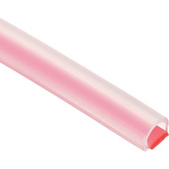 9.8 ft 0.31"wx0.04"tx0.24"h d shape silicone weather stripping door seal, clear