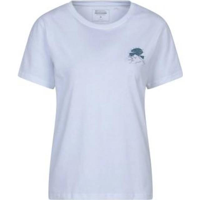 (12 UK, White) Mountain Warehouse Womens/Ladies Snowdon Relaxed Fit Short-Sleeved T-Shirt
