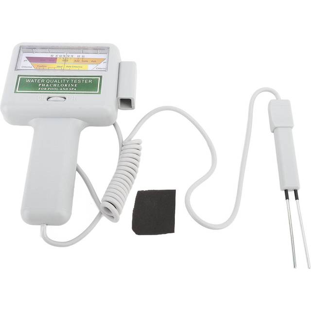 PH CL2 Chlorine Tester Dual Probe Large Display Screen Battery Powered Digital Water Quality Tester