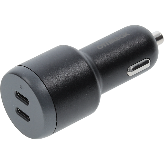 Fast Charge Dual Port Car Charger 65W | USB-C 65W Black