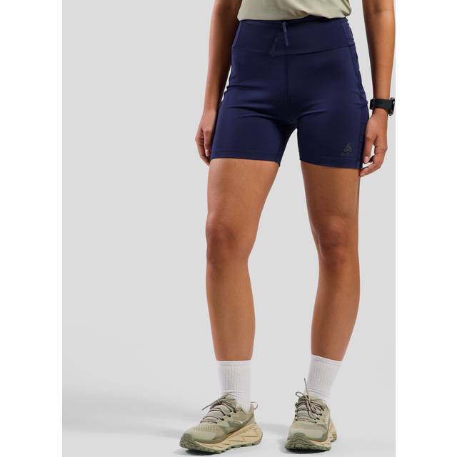 Odlo - Women's X-Alp Trail Cargo Tights Short - Running tights size L, blue