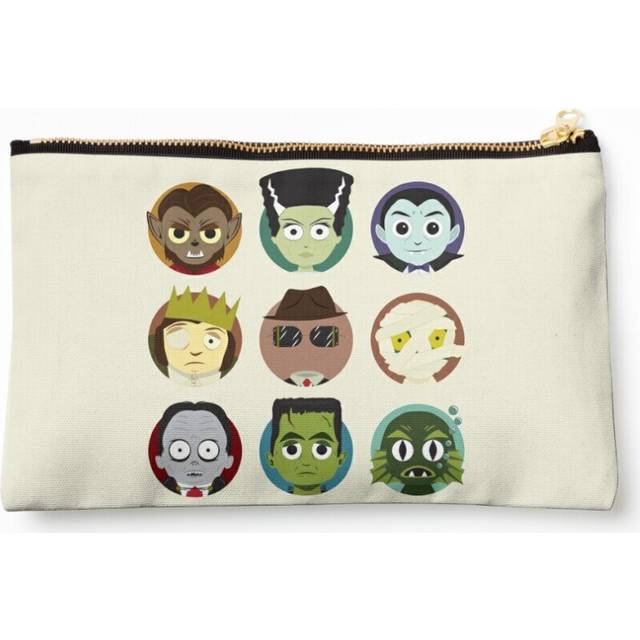 Makeup Bag Little Monsters Cosmetic Organizer Tyvek Paper Bags Zipper Pouch