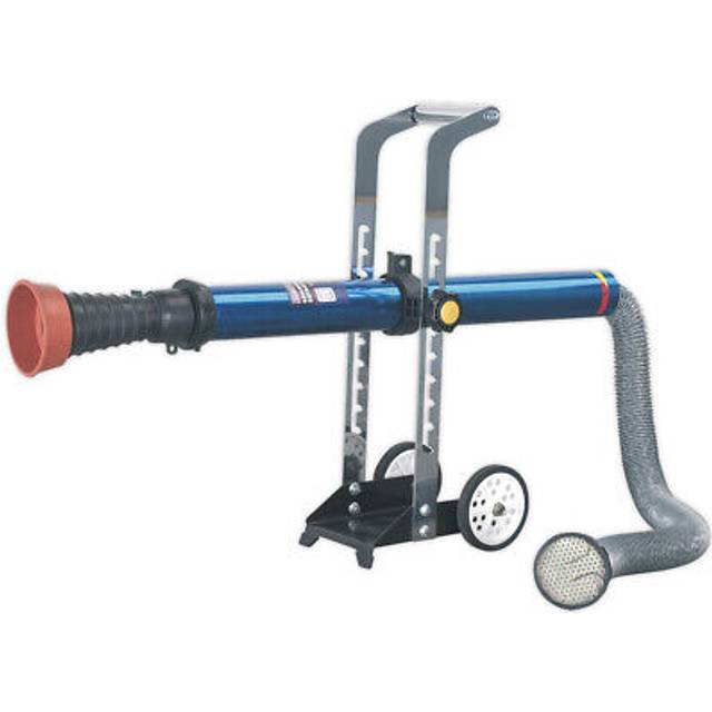 Exhaust fume extractor with 3m flexible ducting - air inlet valve - extraction