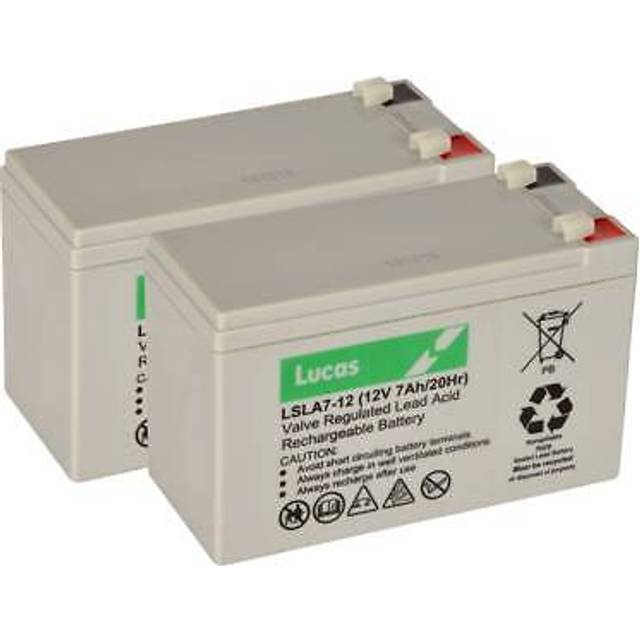 2x lucas 12v 7ah agmgel stannah acorn brooks bison minivator stairlift batteries