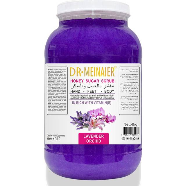 (Lavender & Orchid) Vitamin C scrub smooth body exfoliation whole body scrub salt