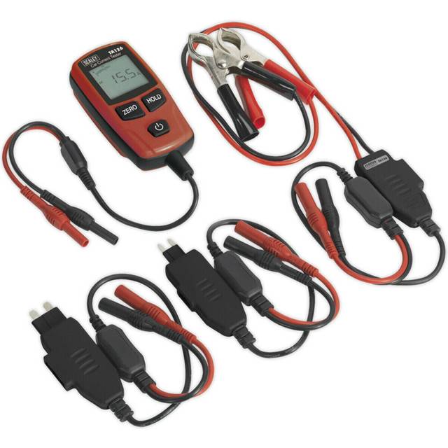 30A Automotive Current Tester - Mini & Standard Fuses - Fused Crocodile Clips