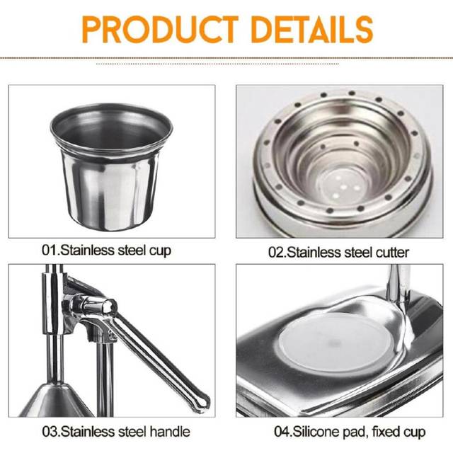 Stainless Steel Manual Lemon Squeezer Pomegranate Squeezer Hand Press Citrus Lemon Maker
