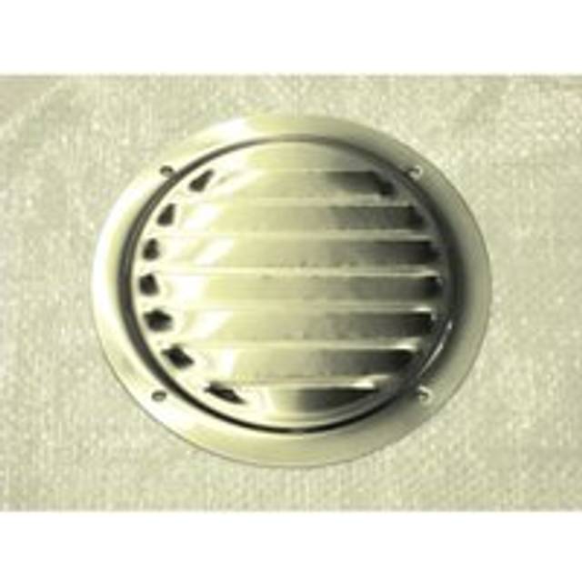 126mm stainless steel round transom vent - circular air louvered