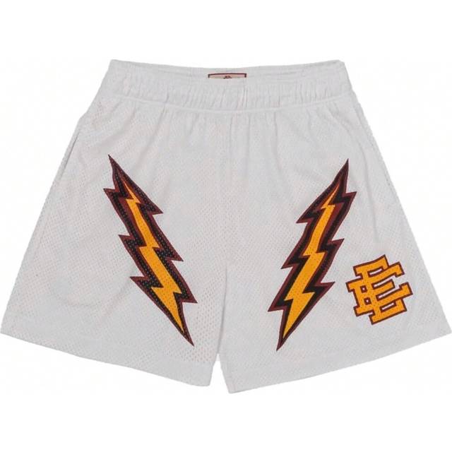 (White SD, XXXL) EE ERIC EMANUEL Beach Board Shorts fitness Training Workout Sport Short Pants Women Summer Gym Jogging Mesh Casual