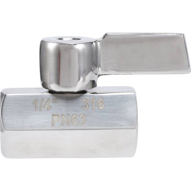 Mini Ball Valve Stainless Steel(316) 1/4 Inch NPT Female X Shutoff