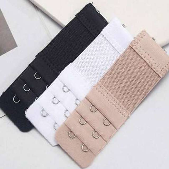 SHEIN 1/3pcs 2 Hook Bra Strap Extenders, Comfortable Adjustable Bra Straps, No Bra Look, Ladies Lingerie And Underwear Accessories, Soft Adjustable Bra Exte