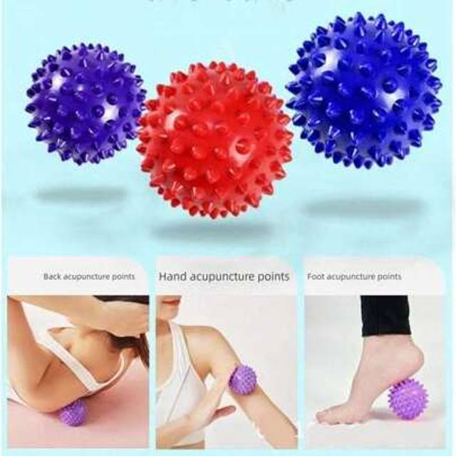 SHEIN 1 Sharp Massage Ball, PVC Plantar Fasciitis Massage Roller, Muscle Soreness Massage Ball - Exercise, Nerve Balance, Physical Exercise Strength Trainin