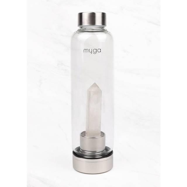 Myga Crystal Water Bottle - Clear Quartz, Clear